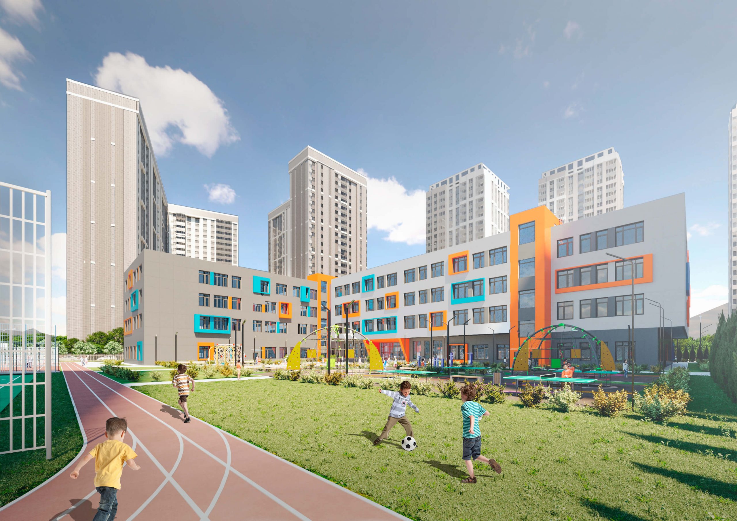 Школа в ЖК "Октябрьское поле"